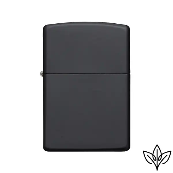 Zippo Black Matte Brass Out Bottom